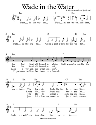 free lead sheet wade in the water in 2021 lead sheet christian song lyrics wade in the water
