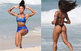 She dated actor felipe roque from 2016 to 2018. Aline Riscado Cuida Do Corpao Em Treino E Se Refresca Na Praia Ofuxico
