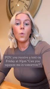 You receive a text at 10pm