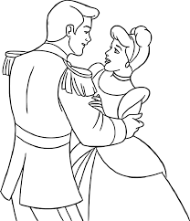 Cinderella And Prince Charming Coloring Pages Cinderella Coloring Pages Princess Coloring Pages Disney Princess Colors