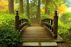 Architectureimg Com Japanese Bridge Wooden Nice Summer Trees Forest Greenery Beautiful Lovely River Pre Portland Japanese Garden Japanese Garden Summer Trees