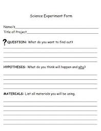A completed science fair project will include: Free 9 Science Experiment Form Samples Templates In Ms Word Pdf