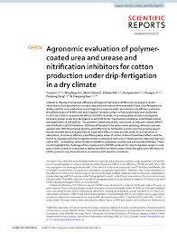 Perubahan mos pada tahun ini adalah semua acara mos dilakukan oleh sekolah dan osis membantu. Pdf Agronomic Evaluation Of Polymer Coated Urea And Urease And Nitrification Inhibitors For Cotton Production Under Drip Fertigation In A Dry Climate