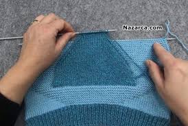 Hazir Gorunumlu En Detayli Aciklamali Cocuk Kazak Tarifi Nazarca Com Baby Knitting Patterns Mavi Kazak Orgu