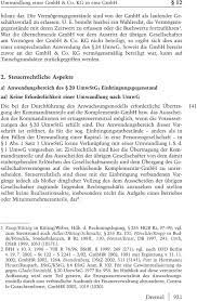 Ist bei kapitalgesellschaften insbesondere eine werthaltigkeitsbescheinigung durch einen wirtschaftsprüfer erforderlich B Umwandlung Einer Gmbh Co Kg In Eine Gmbh Pdf Kostenfreier Download