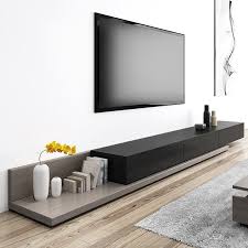 Kayla Wood Black And Gray Adjustable Tv Stand Console With Storage 79 Modern Tv Room Living Room Tv Stand Living Room Design Modern