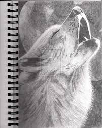 Drawing a realistic howling wolf. Wolf Realistic Easy Dog Drawing Novocom Top