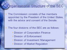 14 1 Organizational Structure Of The Sec The Commission