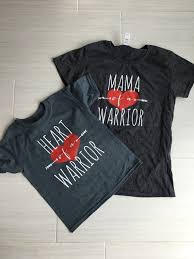 Heart Of A Warrior Mom Child T Shirt Set Heather Grey Mom And Me Shirts Warriors Shirt Mom Kid