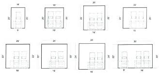 Garage Door Sizes Chart Adelgazars Info