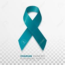 Awareness ribbons are defined as short pieces of colored ribbon folded into a loop, or representations of such. Ovarian Cancer Awareness Month Teal Color Ribbon Isolated On Royalty Free Cliparts Vectors And Stock Illustration Image 124629852