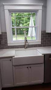 Starting at the corner you need to line the tiles up how you want them. Trendy Kitchen Backsplash Around Window Faucets 64 Ideas Trendy Kitchen Backsplash Backsplash Around Window Kitchen Backsplash