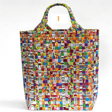 Sac Cabas Colore Emballages Jus De Fruit Upcycles Sac Cabas Cabas Sac