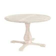 Ceylon Whitewash Round Pedestal Dining Table 48 Inch Ballard Designs Round Pedestal Dining Round Pedestal Dining Table Pedestal Dining Table