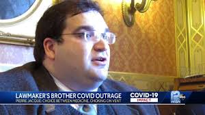 COVID-19: Brother of senator hospitalized strong words for lawmaker