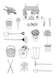 In The Garden By Ryn Frank Www Rynfrank Co Uk Ryn Frank Ink Illustrations Garden Drawing