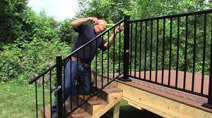 The sleek, modern alternative to traditional guardrail systems. Railing Installation Aluminum Railing Railing Stair Railing