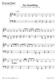 Free Printable Piano Sheet Music Say Something A Great Big World Stave Preview 1 Piano Sheet Music Free Piano Sheet Music Piano Music