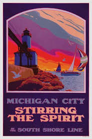 Calumet College Michigan City Chicago Poster State Posters
