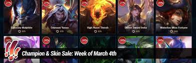 Personally i think it's a good tradeoff, and i'm glad to trade the schedule for more skins on sale more often. Surrender At 20 Champion Skin Sale Week Of March 4th