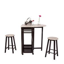 Maybe you would like to learn more about one of these? 3pcs Dinning Set Table Rolling Kitchen Island Trolley Cart Set Breakfast Bar Cart Drop Leaf Folding Table W 2 Stools And 2 Drawers Buy Online In Trinidad And Tobago At Trinidad Desertcart Com Productid 74205241