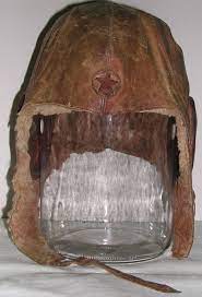 Wwii Japanese Pilot Leather Flight Helmet Fur Lined Original Pilot Japanese Wwii