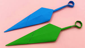 One of the easiest paper diys. How To Make Kunai Ninja Kunai Knife Origami Paper Kunai Ninja Knife Youtube