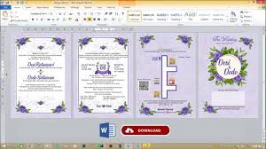 Jika anda ingin membuat file baru berdasarkan file yang sudah ada, tetapi hanya menginginkan perubahan yang disimpan dalam file baru, ada baiknya. Free File Cara Membuat Undangan Pernikahan Dengan Microsoft Word 2010 Youtube