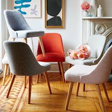 Weight capacity for each chair:220lbs product details main color: Mid Century Upholstered Dining Chair Wood Legs