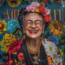 Exploring what Frida Kahlo might have looked like as an older woman through  AI-generated portraits at ages 65, 75, 85, and 102. Mexico lost one of its  greatest artists when she passed