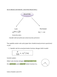 Start studying formula matematik (alia). Nota Ringkas Matematik Bulatan