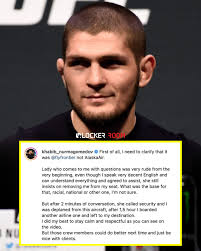UFC Legend Khabib Nurmagomedov Removed from Frontier Airlines Flight Amid  Seating Dispute 🛫 Retired UFC champion Khabib Nurmagomedov was reportedly  escorted off a Frontier Airlines flight at Harry Reid International  Airport, Las