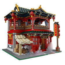 Click To Buy Lepin 01002 3267pcs Moc Chinese Building The Beautiful Tavern Set Model Children Building Blo Lego House Lego Architecture Chinese Buildings