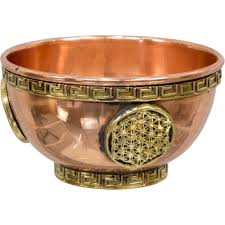 Magick Planet Copper Bowl Incense Amp Charcoal Burner Flower Of Life Each
