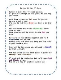 5th Grade Survival Kit School Survival School Survival Kits Beginning Of School