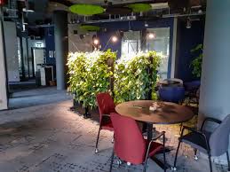 Office design is the face of the company. Green Furniture In The Arriva S Office 4nature System Green Wall