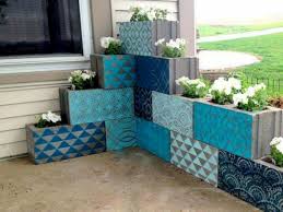 The additional cinder blocks and plants were stacked in addition to the bench, in place of at the base. Cinder Block Garden Wall Idea Decoredo
