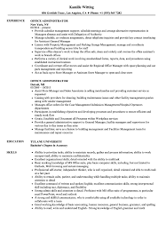 Office Administrator Resume Samples Velvet Jobs