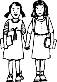 Best Friends Student Girls Coloring Page Student Girl Coloring Pages For Girls Coloring Pages
