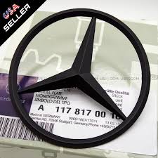 Genuine Black Mercedes Benz Star Logo Trunk Rear Emblem W117 Badges Modified Decoration Black Mercedes Benz Mercedes Benz Logo Amg Logo