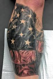 Black And Gray American Flag Tattoo Designs Black And White Flag Tattoo Design For Leg Tattoos Flag Tattoo American Flag Sleeve Tattoo