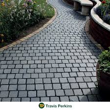 Travis perkins fence panels give your home and garden valuable privacy, shade and protection. Natural Stone Block Paving Our Natural Stone Block Paving Provides An Attractive Long Term Soluti Garden Paving Front Garden Ideas Driveway Cobblestone Paving