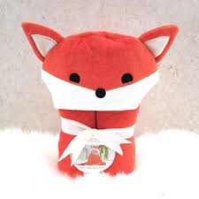 Fox baby bath towel / fox hooded towel jojo maman bebe : Personalised Fox Baby Gift Towel Bathing Bunnies