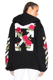 Black And White Sweatshirt For Girls Off White Roses Hoodie Off White Cloth Off White Clothing Off White Fashion Off White Hoodie