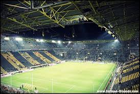 Dortmund's stadium is close to capacity for most games, with an average of 80,820 fans watching each home game stadiums of the clubs of german soccer bundesliga by capacity 2020/21 season. Signal Iduna Park Borussia Dortmund Estadio De Futbol Estadios Futbol
