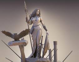 According to homer's account in the iliad, athena was a fierce and ruthless warrior. Athena Goddess Of War And Wisdom By S M Bonin 3dtotal Learn Create Share
