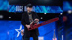For bureaucracy': Elon Musk waves Milei's chainsaw, vows to cut spending |  World News - Business Standard