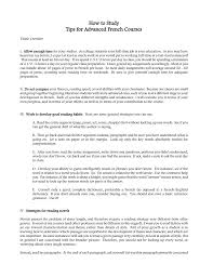 Write about yourself in french. How To Study Tips For Advanced French Courses Diane Crowder