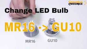 Gu10's use a push and twist method of connecting to the socket. How To Change A Led Bulb Mr16 To Gu10 Youtube