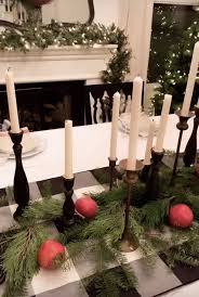 Black And White Buffalo Plaid Christmas Table Simple Christmas Table Decor What I Love Black Buffalo Plaid Table Runner She Sewed H Red Christmas Decor Christmas Table Decorations Christmas Table Cloth